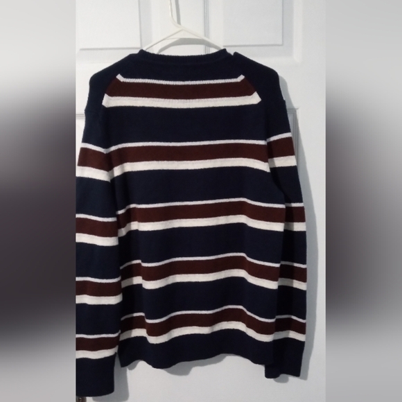 Banana Republic Blue and Brown Crewneck Sweater - Picture 3 of 3